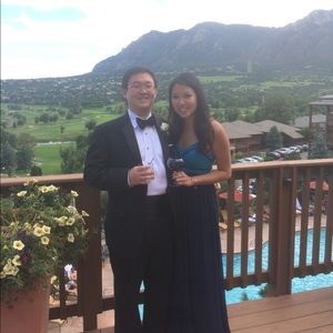 Blue and Navy Maxi BM dress